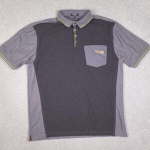 McDonalds Employee Polo Shirt Mens Large‎ Gray Short Sleeve Timeless Elements A1